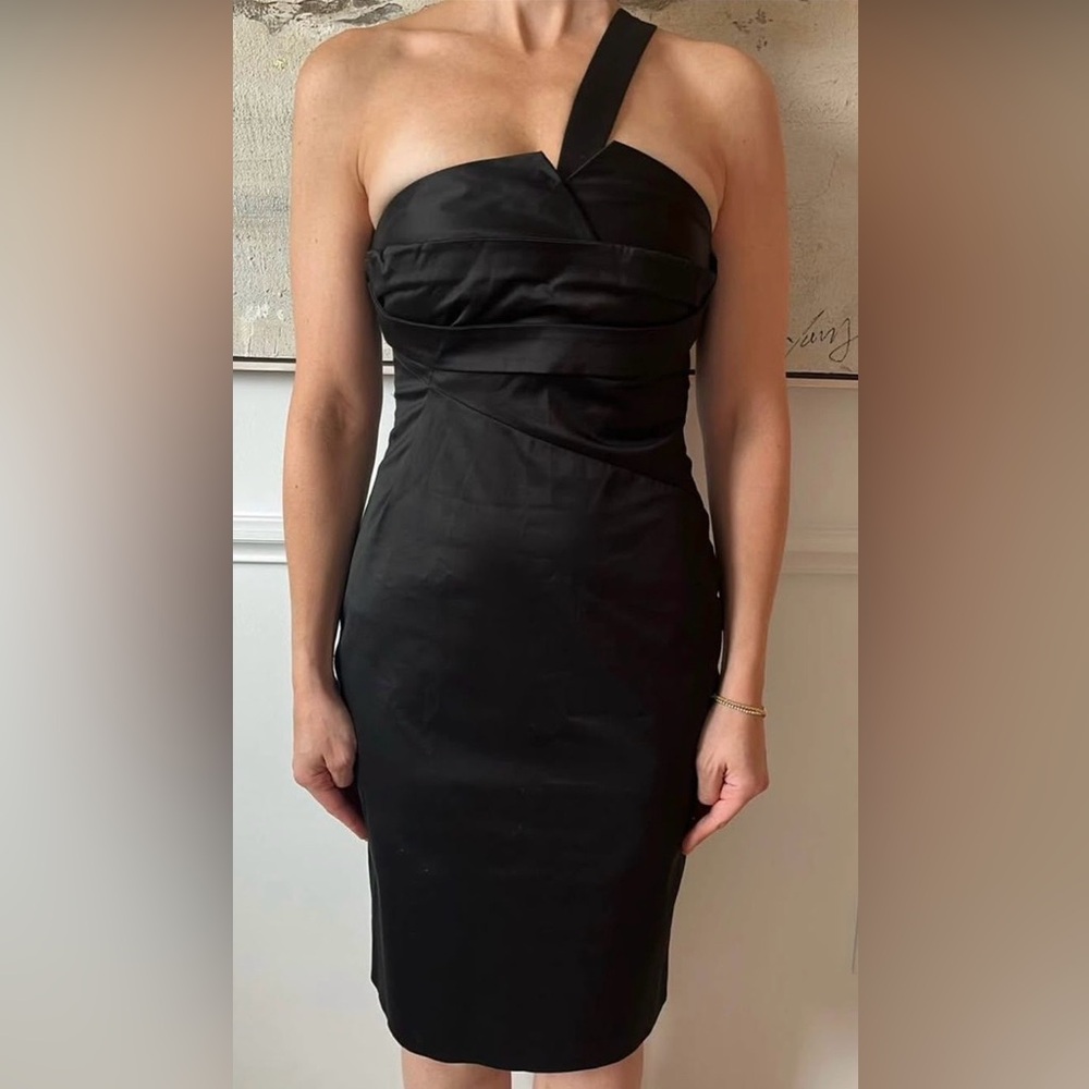 VERSACE Elegant Black Cocktail Dress